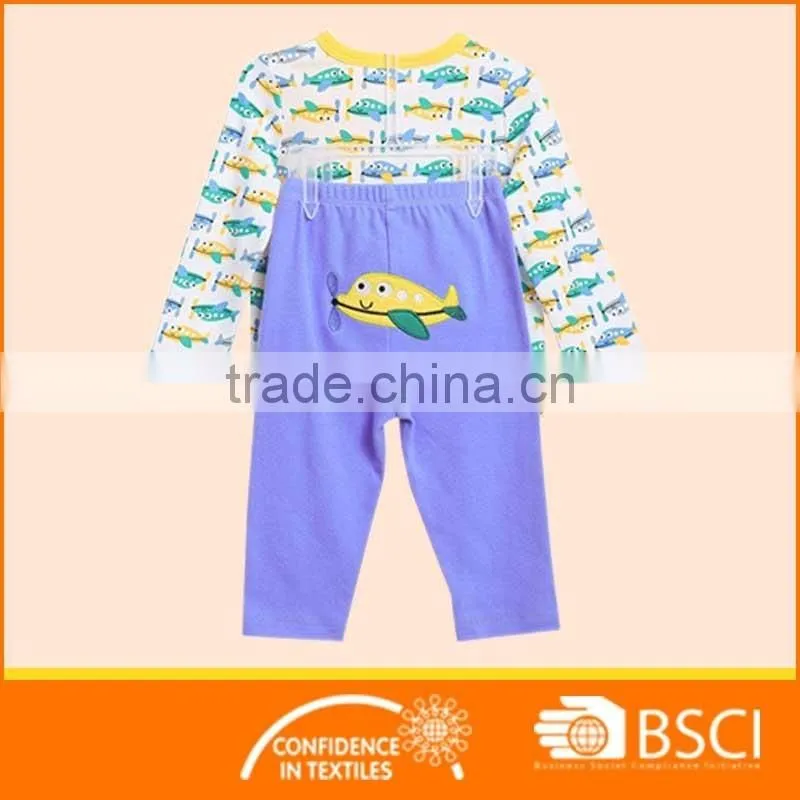 Fashion Boutique Cartoon Printed Baby Clothing Set