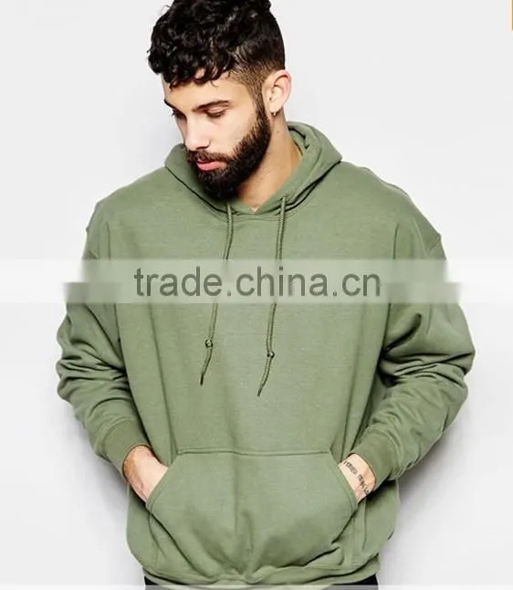 Customized light green mens causual hoodies