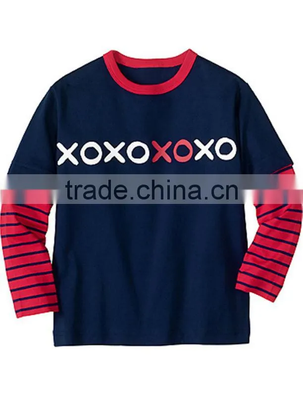 BOYS DOUBLE SLEEVE T SHIRT
