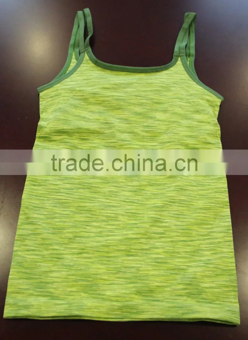 Fashion seamless space dye lady top