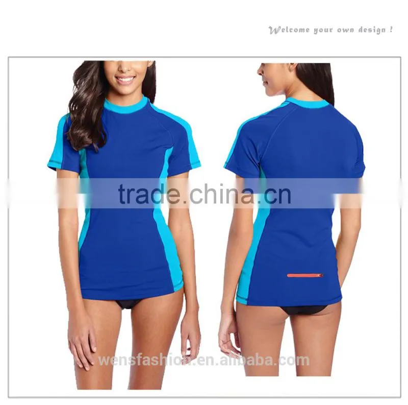 Girls color combination fitness design your own shirt