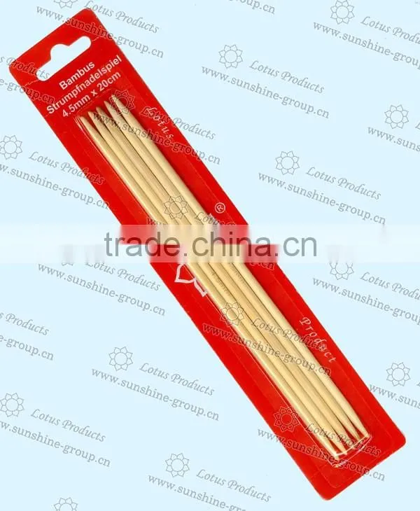 Bamboo Material Double Points Knitting Needles Sock Knitting Needle in Bilster Packing
