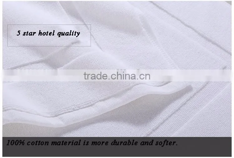 Non slip shower mat cotton fabric bath mat customized
