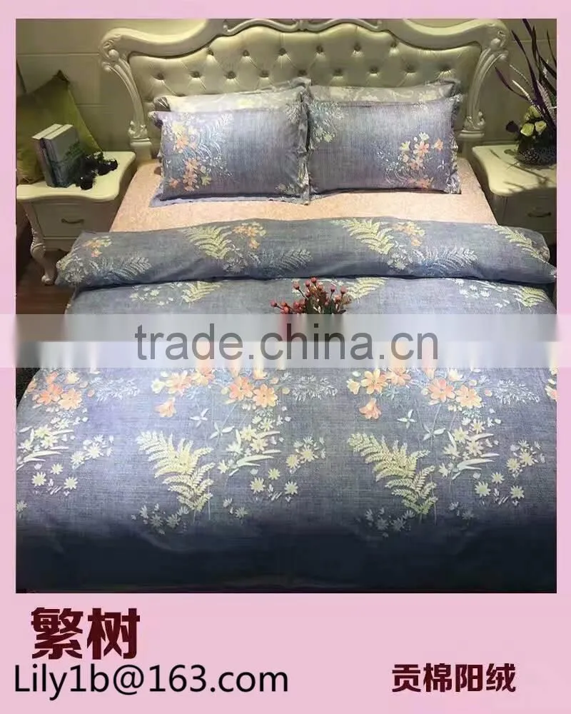 100% cotton bedding set heart bedding set