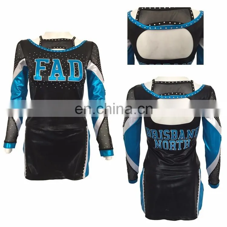 Cheap Price Custom Designed Dongguan Girls Cheerleading Uniforms Sexy