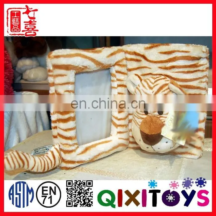 2015 new product plush animal shaped cute photo picture frame