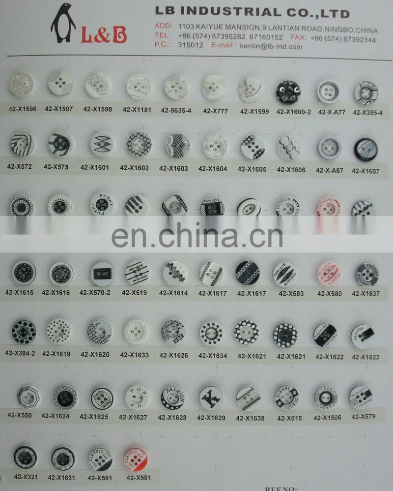 2016 fashion 2/4 hole colorful button wholesale resin button