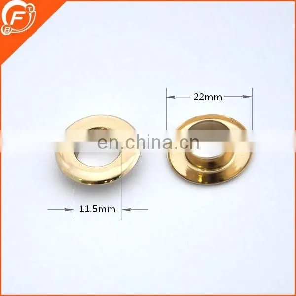 shinny gold round brass eyelets for lady cloth