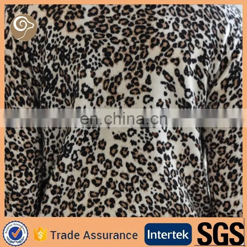Leopard printed wholesale cashmere dress coat
