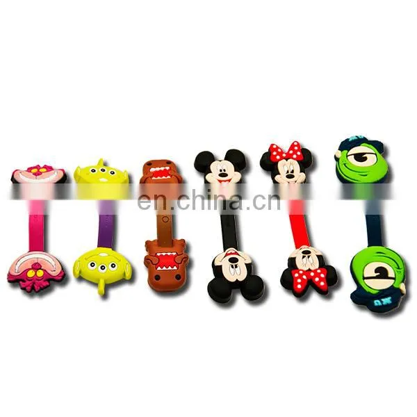 Soft Pvc Cell Phone Headphone Cable Cord Holder