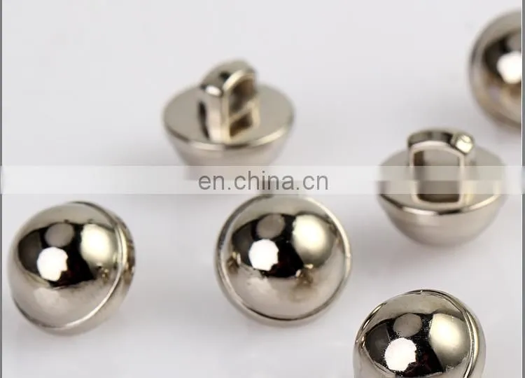 UV Plating Shinny Silver Button ABS Button BA60405