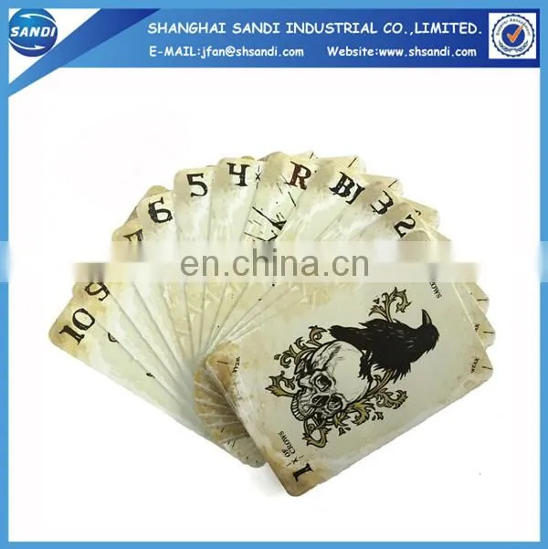 Promotional paper 777 playing card with printing