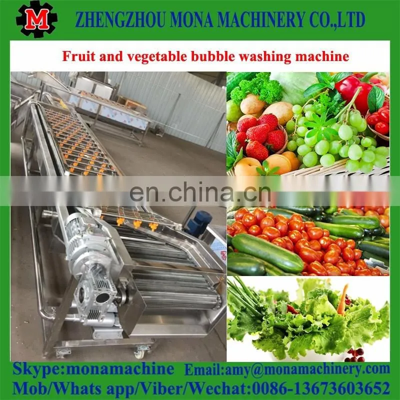 High Speed Ozone sterilizing vegetable washing machine / Bubble fruit washing machine