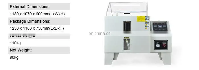 GOOD Price Salt Spray Tester JIS Z 2371 Sandards Salt Spray Corrosion Test Chamber