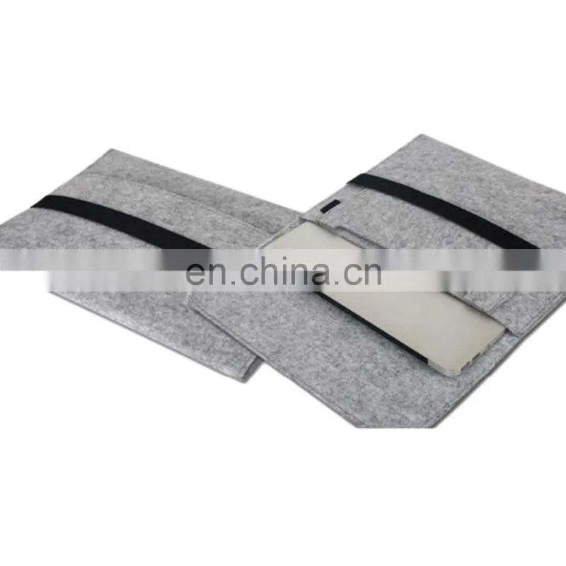 Grey Felt Laptop Sleeve Bag Protective Felt Briefcase Case