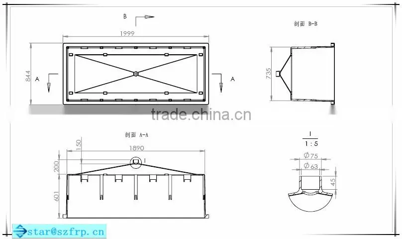 FRP fiberglass graphene reaction tank