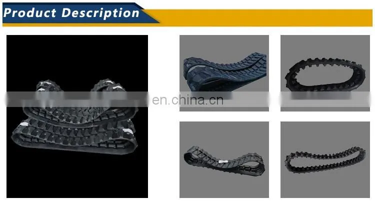 Mini Excavator Rubber Track Chain For Construction Machinery Parts
