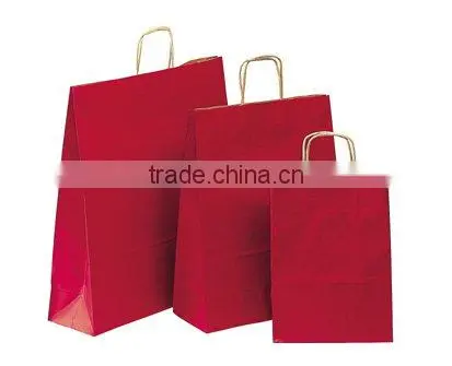 Fancy design kraft paper bag for shopping
