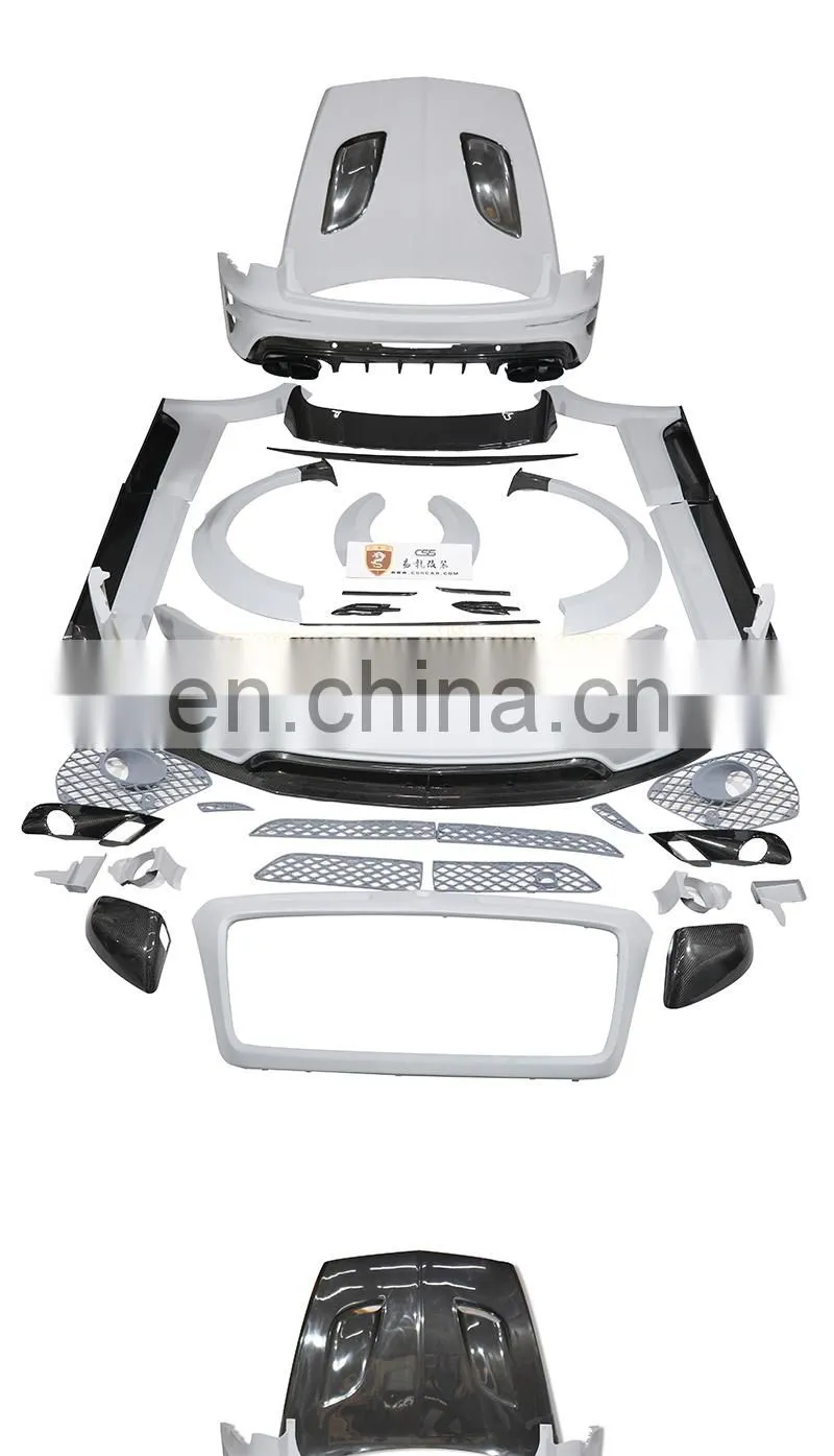 Good fitment Mansry carbon fiber car bumper body kit for bentley bentayga