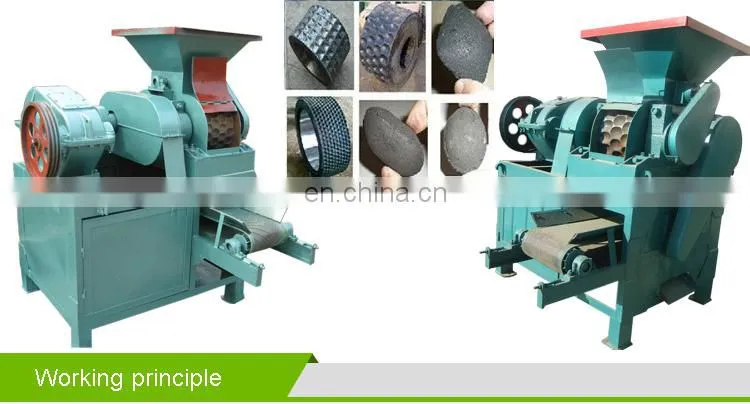 Roller press coal pellet briquette making/charcoal ball briquette machine