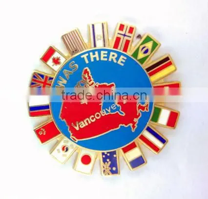 Flag custom Metal gift epola badge / imitation lapel pins