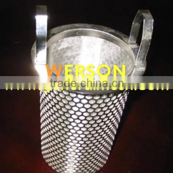 carbon steel Perforated metal basket strainer and CYLINDER | generalmesh