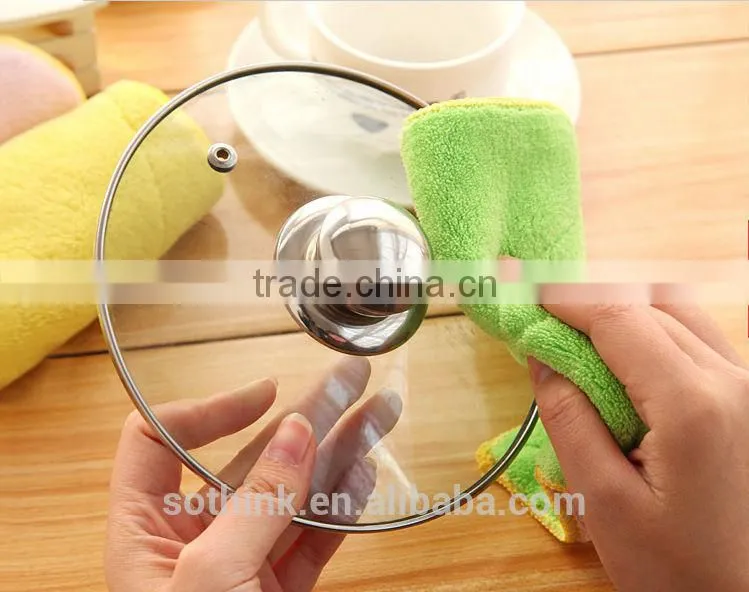 super water absorbent custom print microfiber cleaning cloth glasses