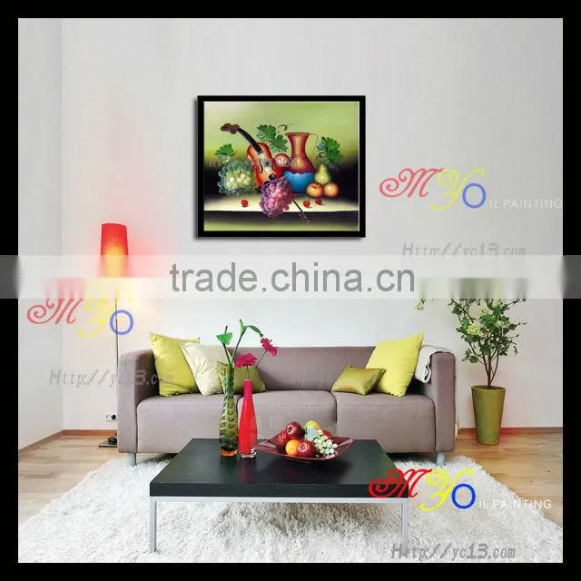 fruit basket oil painting on canvas 50*60cm home decor