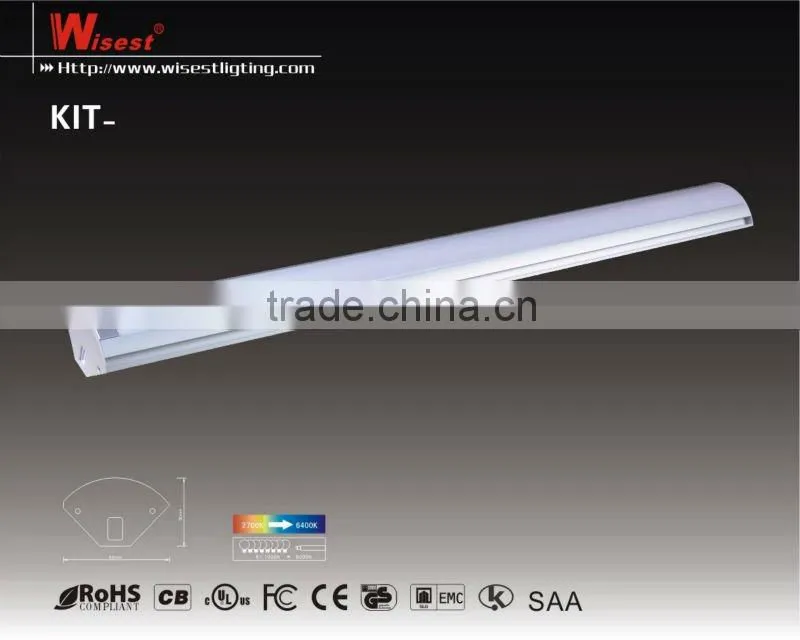 T8 SAA CE fluorescent lighting fixture luminaire 2X40W