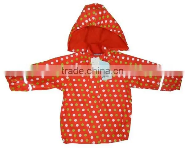 100% waterproof PU raincoat hooded