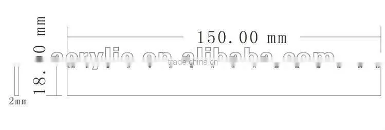 Promotional 6 inches Clear Plastic Ruler