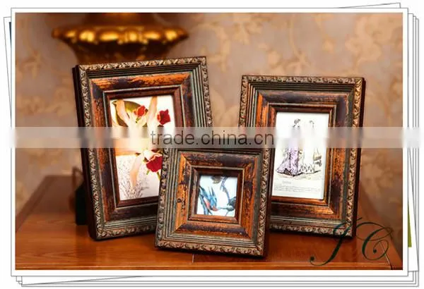 2015 Hot Sale Nostalgic Family Wood Photo Frame For Wholesale