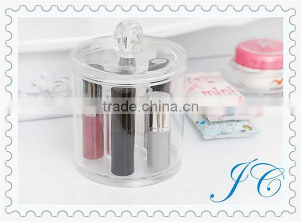 Best Sale Fashion Plastic Two Cylinder Acrylic Storage Box With High quality