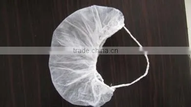 Safety industry Disposable Non-woven PP beard cover beard nets 16" white