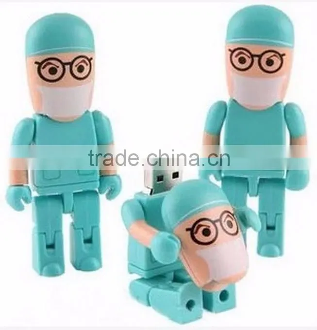 Light Blue Doctor Flash Drive Usb 1Gb