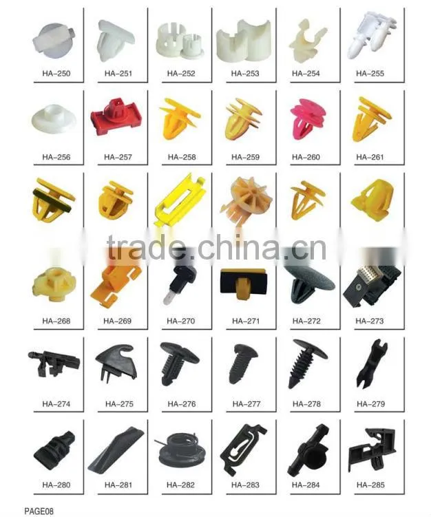 Auto Plastic Clips and Fasteners