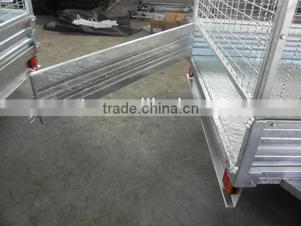 8x5FT Heavy duty hot dipped galvanized tandem box trailer, utility trailer