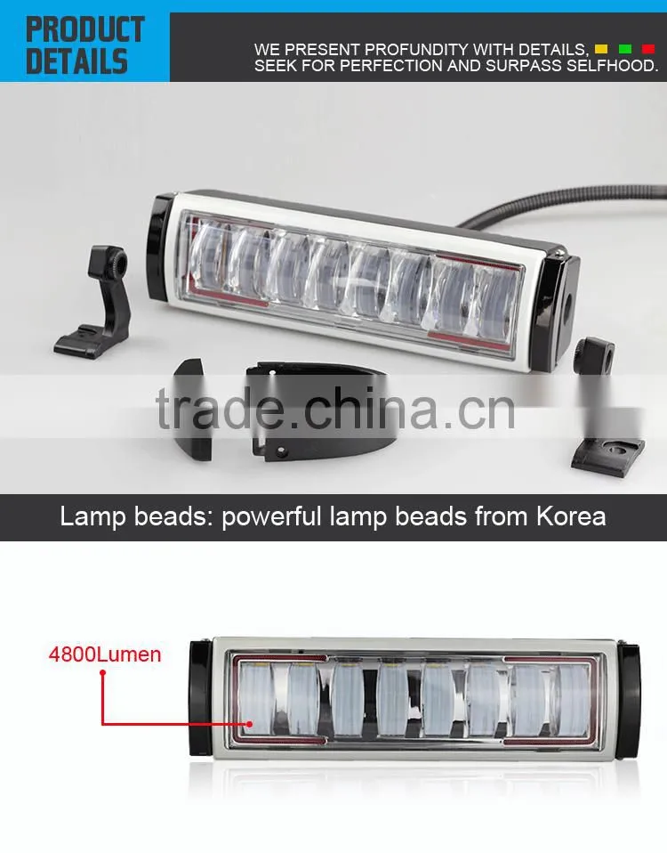10 inch Strip Shaped LED Driving Lights For Trucks Cars