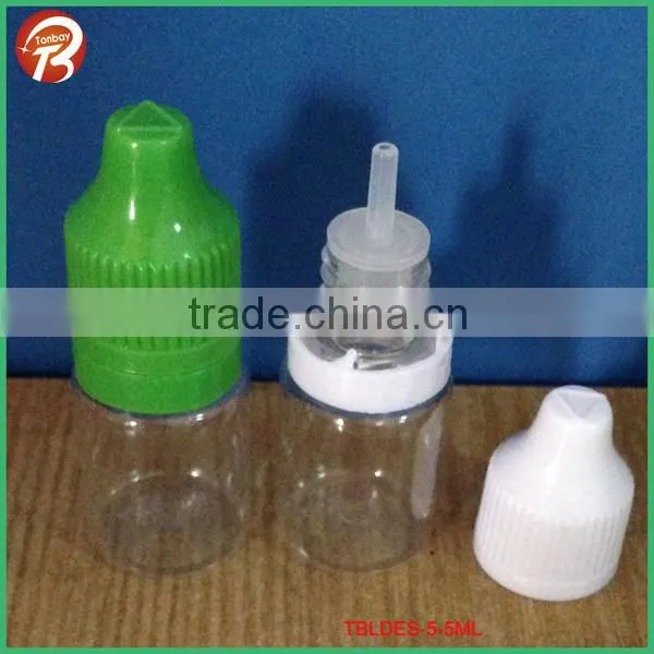 10ml PET tamper evident childproof cap amber plastic dropper bottle