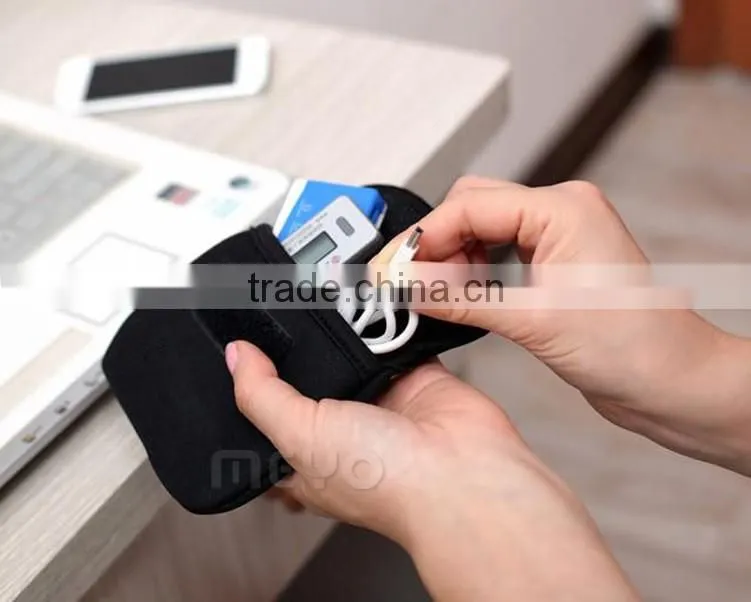 Mini travel digital accessories bag packing organizer with data cable earphone