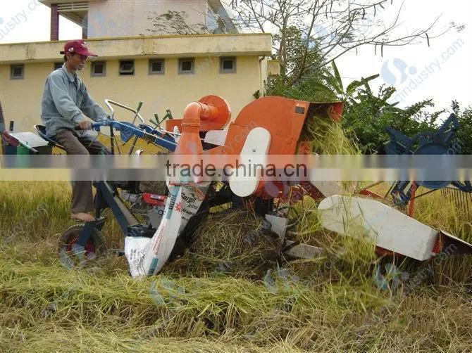 12HP mini combine harvester