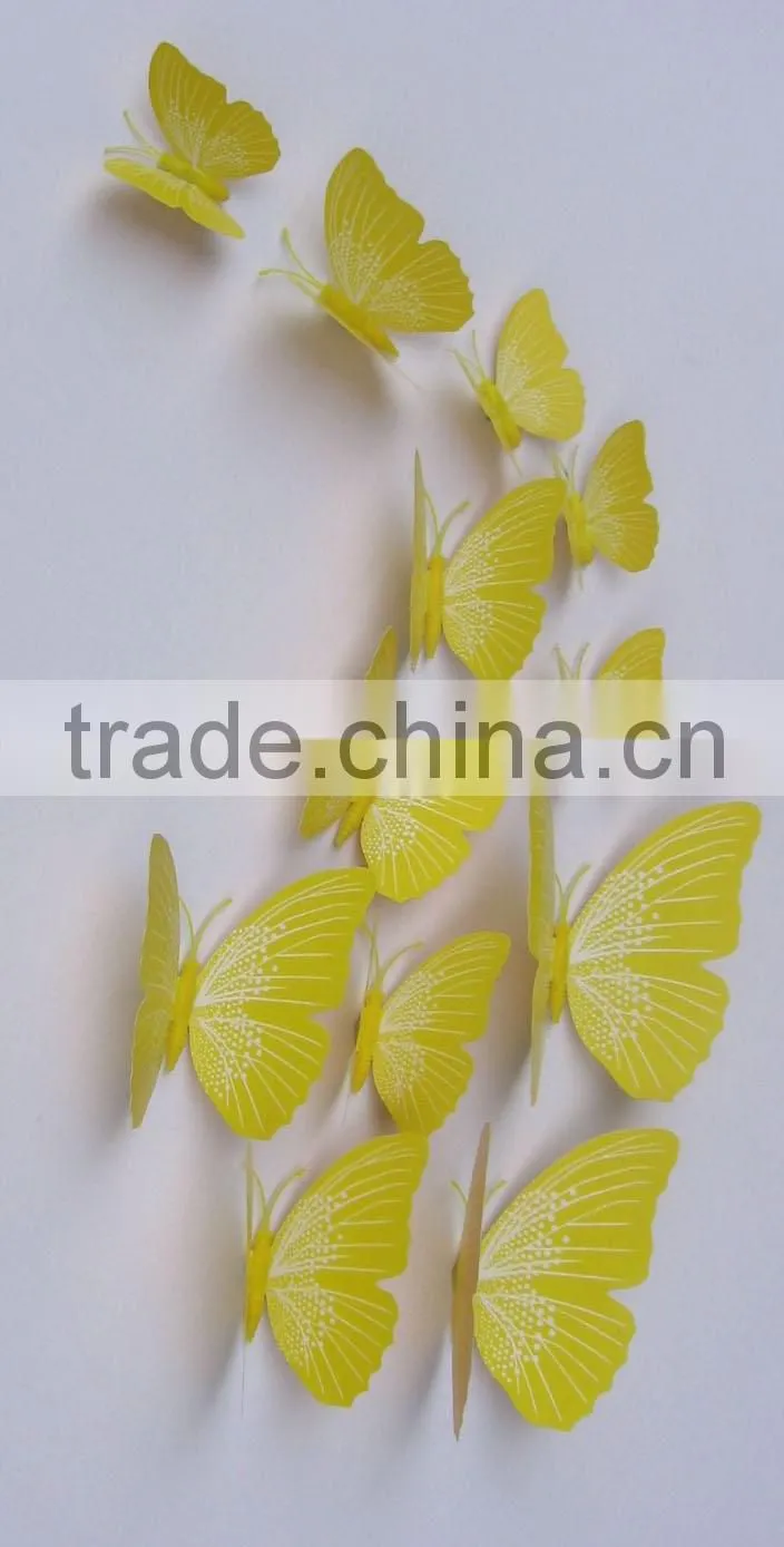 12 pcs butterflies Home Decor Sticker Art Design Decal Wall Stickers Room Decorations 3D Butterfly