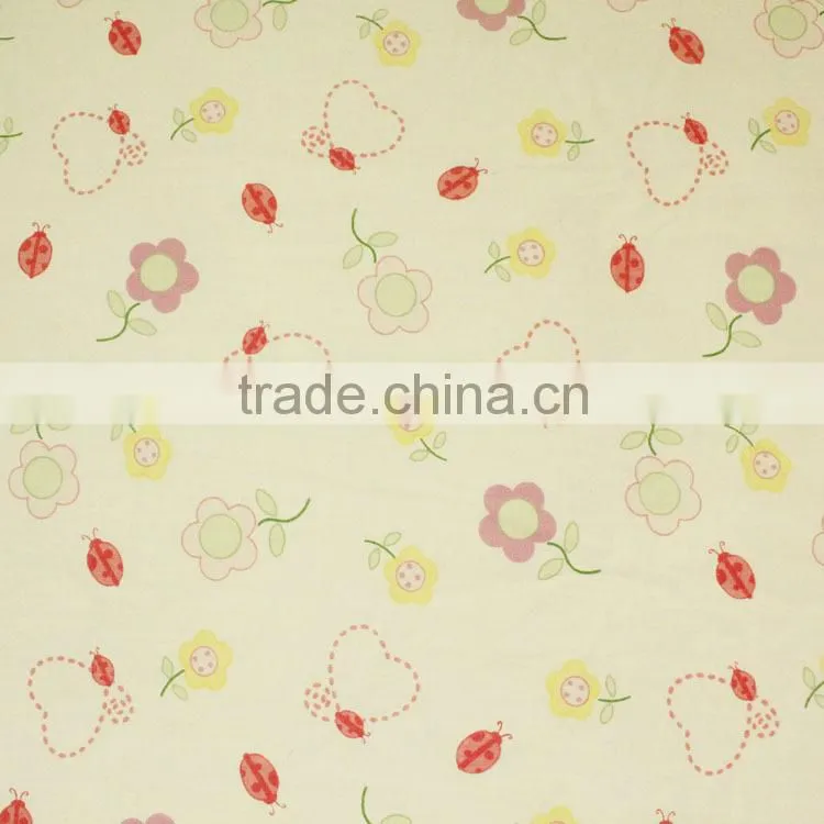 100% cotton printed baby crib fitted sheet