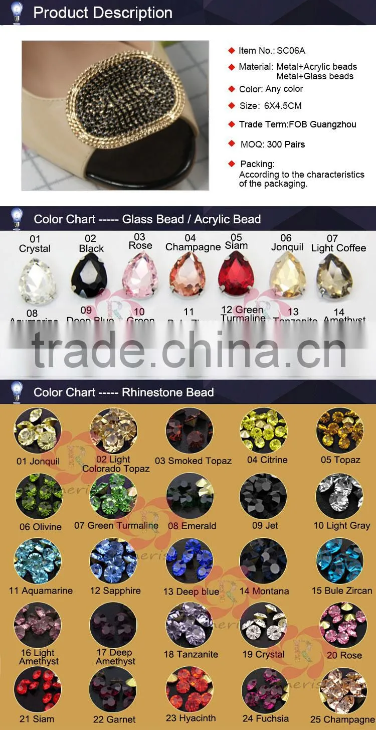 Fashion Rhinestone Shoe Ornaments for High-heeled Shoes,Lady Shoe's Decorations