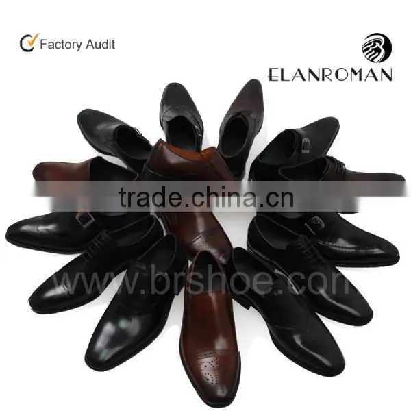 Genuine leather monk shoes for men dress shoes