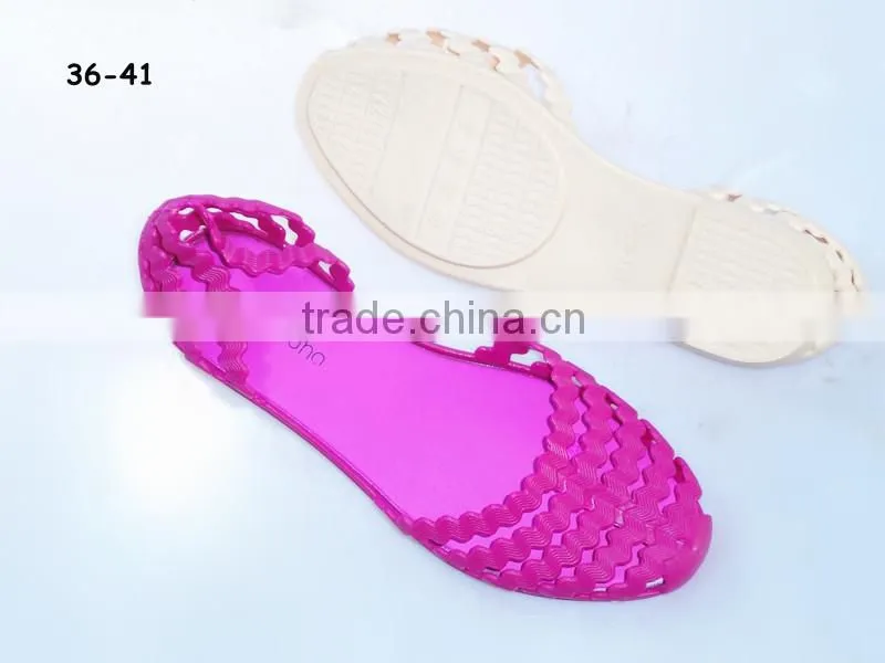 2015 PVC Jelly Good quality ladies Sandals