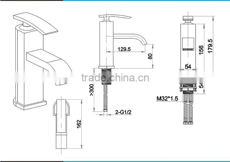 Family Washroom Accessories Cheap Price Mono Basin Mixer