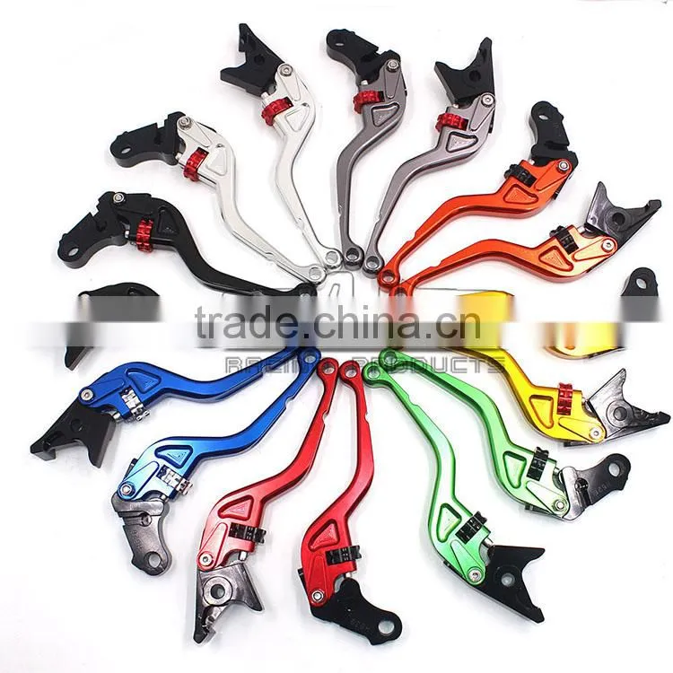 BJ-LS-010 High Precision CNC Aluminum Short Motocross Adjustable Clutch Brake Lever for Kawasaki Z800 2013-2015