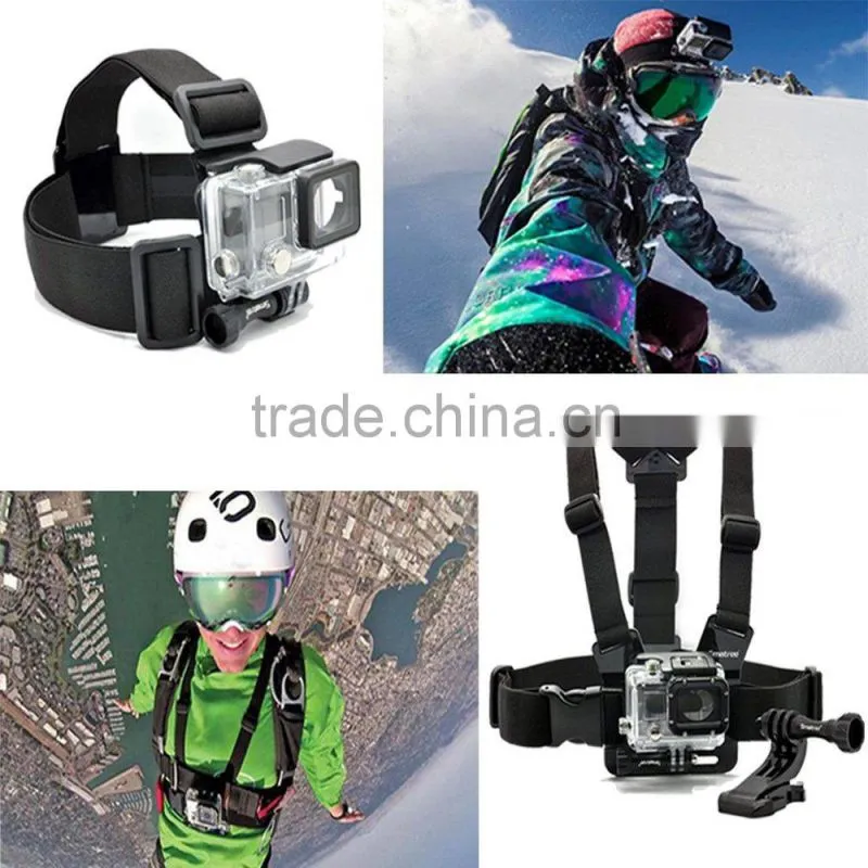 Smatree 9-in-1 Gopros Accessories Kit for Go pro Heros 4 3+/3/2/1/ 3-Way Adjustable Bracket Hand Grip Arm Action Camera Mount