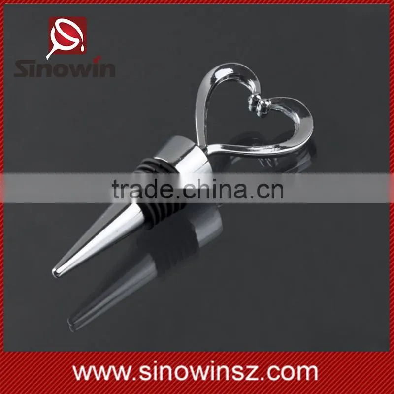 Factory OEM Wine Bottle Stopper With Heart Design